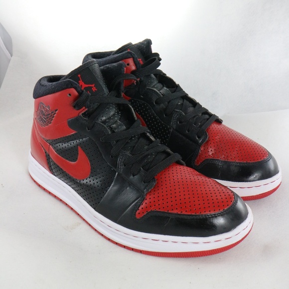 Jordan Other - Nike Air Jordan Alpha 1 Black/Red BRED Sneakers